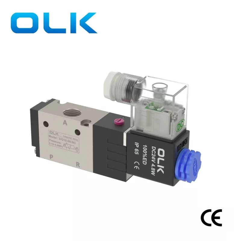 Zawór elektromagnetyczny serii 3v200, 3-drogowy